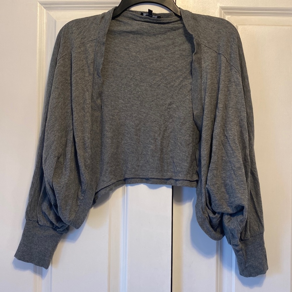 3 for $15 Bundle Discount! Express Women's Cropped Cardigan - Flowy Sleeves